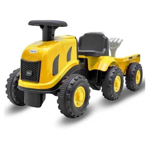 Baby Mix Sárga gyerek traktor utánfutóval és kerti eszközökkel K0MWQ369K1-3
