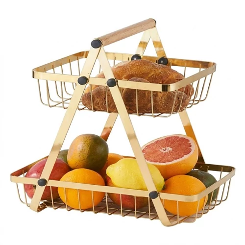 Cheffinger 2 szintes gyümölcs- és zöldségtartó állvány CF-DR06