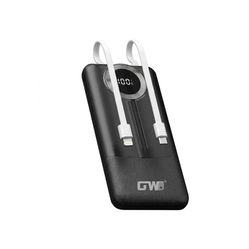 Beépített Kábeles Power Bank - 10000 mAh GW-137