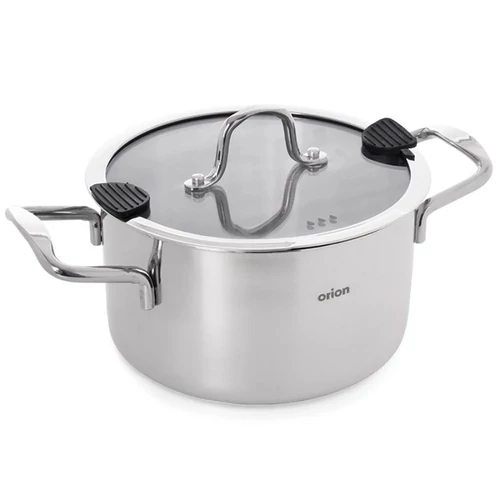 Orion VENICE Rozsdamentes Acél Fazék Üvegfedővel (22 cm, 4,3 L) 113374