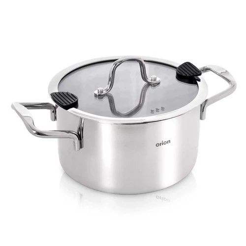 Orion VENICE Rozsdamentes Acél Fazék Üvegfedővel (24 cm, 6,2 L) 113375