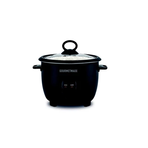 GOURMETmaxx Rizsfőző és Pároló Üvegfedővel – 400 W, 1 Liter DS19178