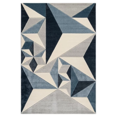 Franco collection szőnyeg 200 x 290 cm - Szürke, fehér, kék 0B2396-3