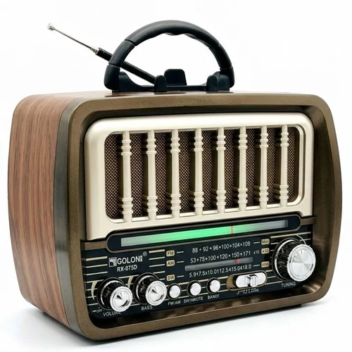 Golon RX-075D Retro USB rádió Napelemes  KE24-394
