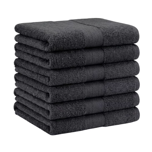Extra puha törölköző szett 6 db 70x140 cm Fekete EPTSZ-03
