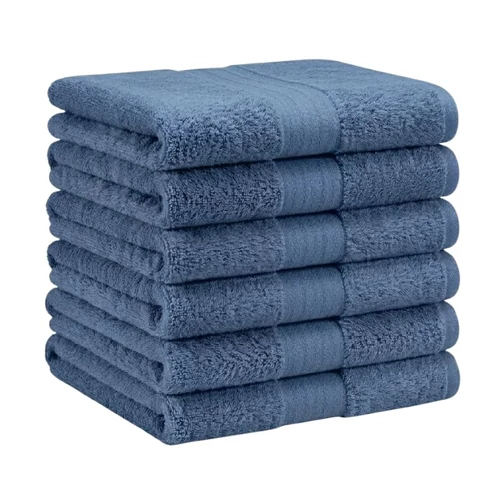 Extra puha törölköző szett 6 db 70x140 cm Sötétkék EPTSZ-08