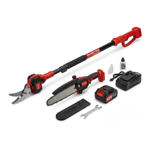 Welnek Tools akkumulátoros magaságvágó és metsző szett 62V VK-3090