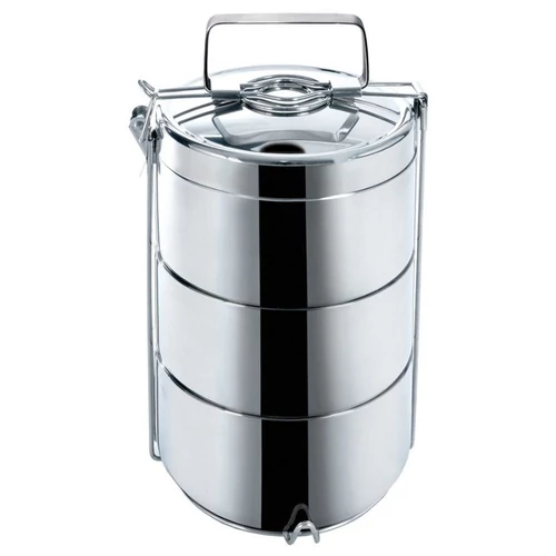 Orion termoszos ételhordó 3 szintes 3×900 ml – rozsdamentes acél, praktikus szállítás 120956