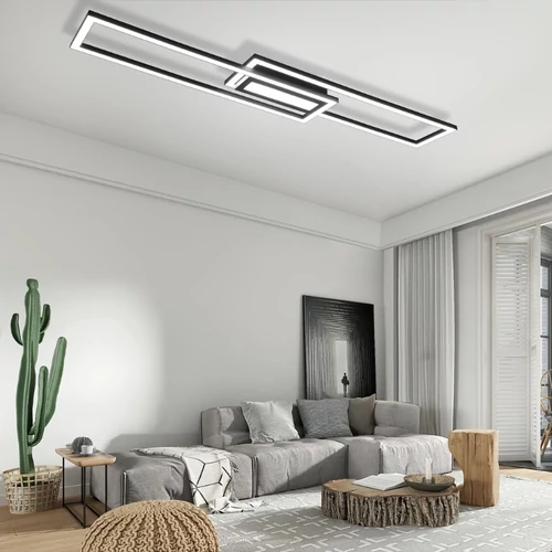 Modern LED mennyezeti lámpa 50W, 95 cm, távirányítóval 68MW65K698