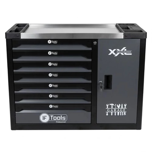 IF Tools XXL professzionális műhelykocsi és munkapad (6 fiók + oldalszekrény) IF-6XXL