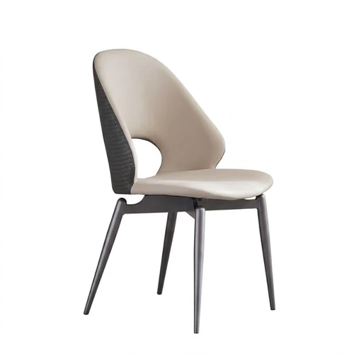 Modern ergonomikus étkezőszék – Bézs és mintás szürke MES-01