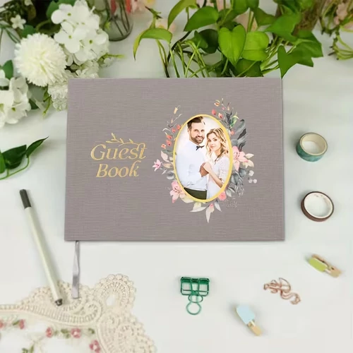 Esküvői Vendégkönyv Album Szürke GK100344