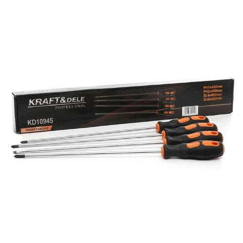 Kraft&Dele 4 részes hosszú csavarhúzó készlet KD10945