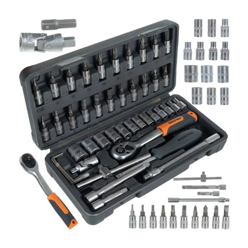 BIGSTREN szerszámkészlet 46 db 1/4” racsnis TORX CrV tokban 00026844