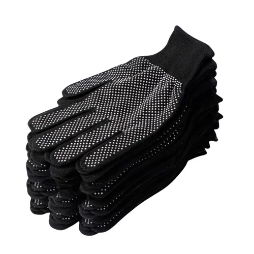 10 darabos Fekete Csúszásmentes Nylon Kesztyű Szett TC1825866-F