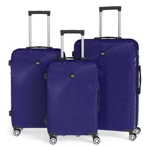3 részes keményfedeles bőrönd szett kék 6XM2V59653-K