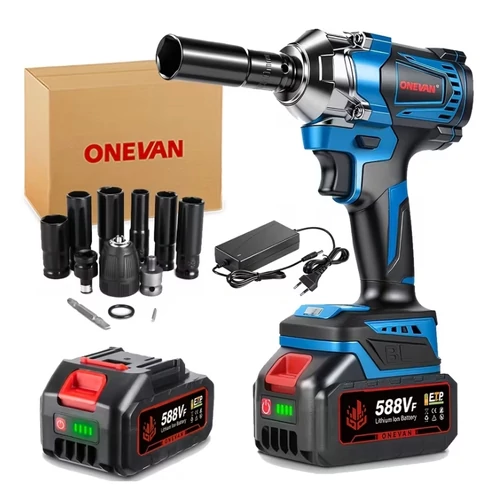 ONEVAN 1000 Nm akkumulátoros ütvecsavarozó 1/2 kefe nélküli 4WM165G488