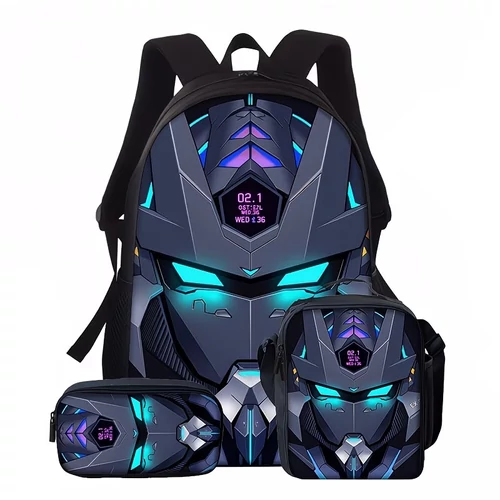 3 részes Futurisztikus Mecha Hátizsák Szett 6WM455KK10