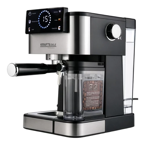 Kraft&Dele karos presszókávéfőző 1500 W 20 bar LCD kijelzővel KD4292