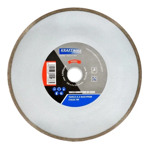Kraft&Dele gyémánt vágótárcsa 230x5x22,23 mm KD922