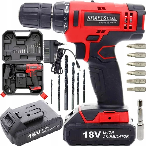 Kraft&Dele Akkus fúró-csavarozó 18 V-os akkumulátorral KD1566