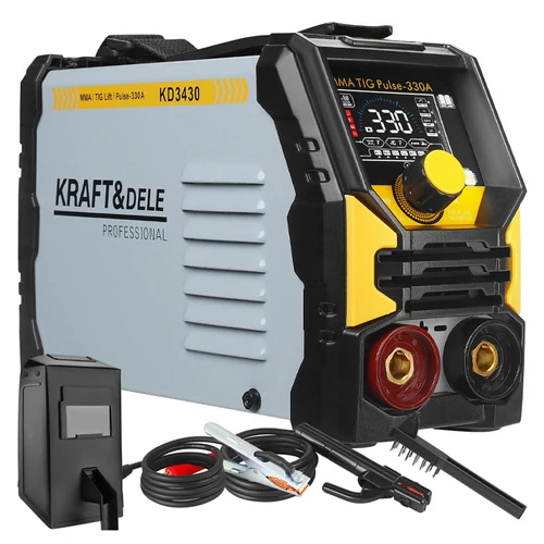 Kraft&Dele Inverteres hegesztő, MMA TigLift Pulse, 330A KD3430