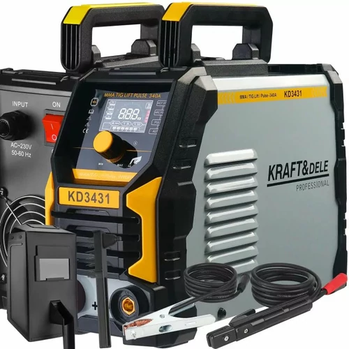 Kraft&Dele Inverteres hegesztő, MMA TigLift Pulse, 340A KD3431
