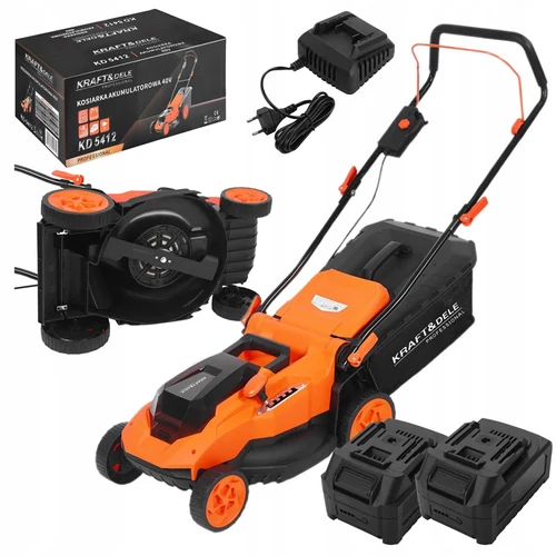 Kraft&Dele Akkumulátoros Fűnyíró 2x20V 430mm 50 L  KD5412