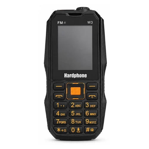 Hardphone W3 nyomógombos mobiltelefon, strapabíró HW3