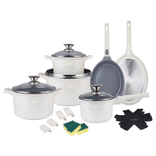 Die Cast Aluminum 19 részes edénykészlet krém SH-LG3019CR
