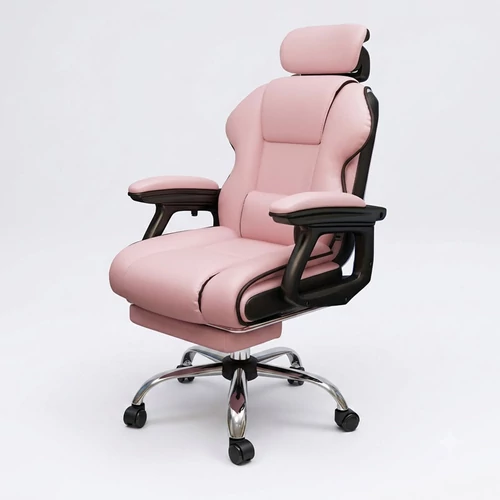 GamerElegance lábtartós szék pink holm8094
