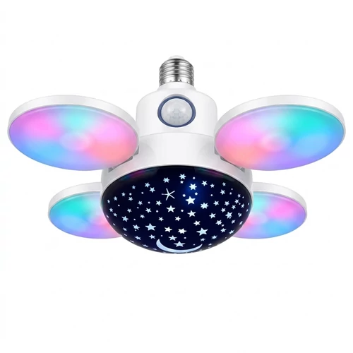 Összecsukható RGB LED Lámpa beépített Bluetooth Hangszóróval LEDL-01RGB