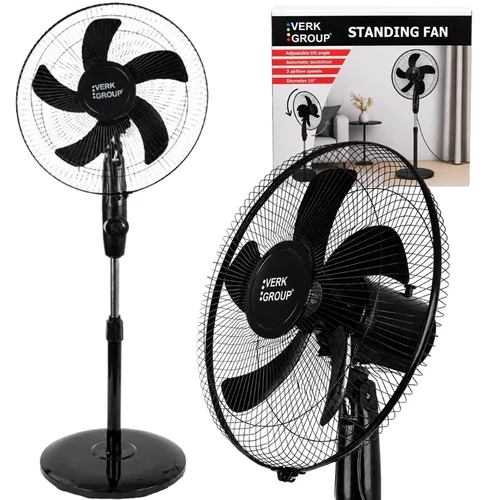 Verk Group Állóventilátor 40W Fekete 16049_CZ