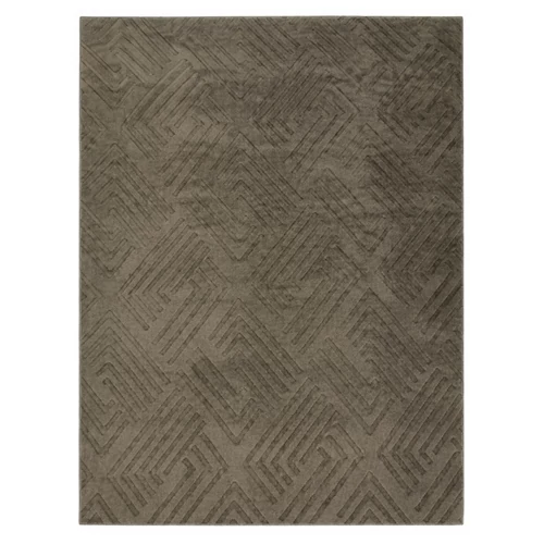 Szürkésbarna modern mintás szőnyeg 200 x 290 cm DELUX-2