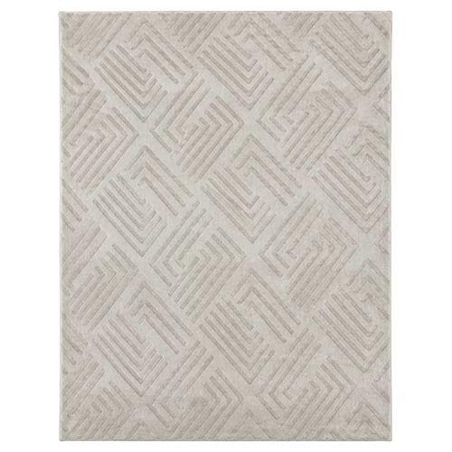 Világos bézs modern mintás szőnyeg 200 x 290 cm DELUX-4