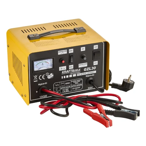 Kraft&Dele mikroprocesszoros akkumulátortöltő 12/24V, 30A KD1923