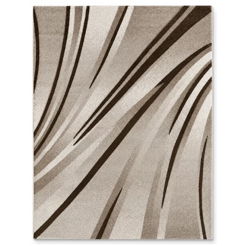 Bézs-barna íves mintás modern szőnyeg 120 x 170 cm BPC-2
