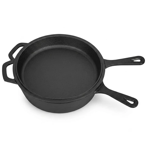 Kraft&Dele 3 az 1-ben 26 cm Öntöttvas lábas serpenyővel KD4245