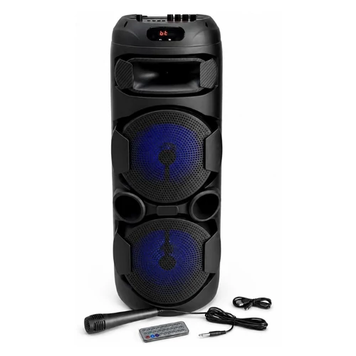 Bluetooth karaoke hangfal mikrofonnal, távirányítóval, RGB világítással ZQS2801