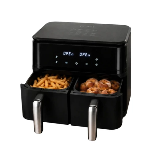 Dupla Kamrás Légkeveréses Fritőz (15l, 2400W) 07486