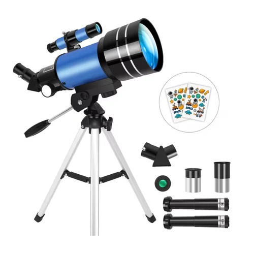 70mm-es refraktor távcső rövid állvánnyal kék 71MV359W7W-K