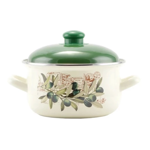 Perfect Home Oliva Zománcozott lábas 18 cm+fedő 14827