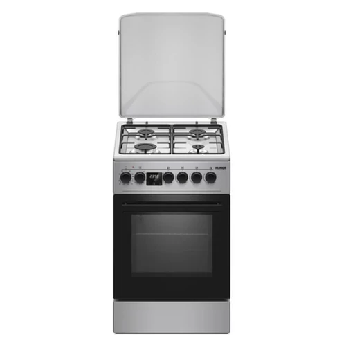Hunor TE5640-I kombinált inox tűzhely, fémtetővel, 50x60cm, 10 sütőfunkcióval KLAS-TUZ-010
