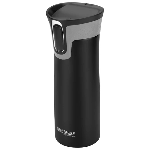 Kraft&Dele termoszbögre – 500 ml, vákuumszigetelt, egyérintéses nyitással KD4268