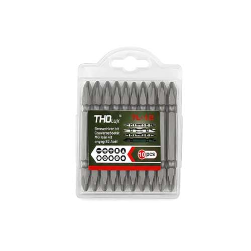 THOLux kétvégű mágneses csavarozóbit-készlet 10 részes TL-12