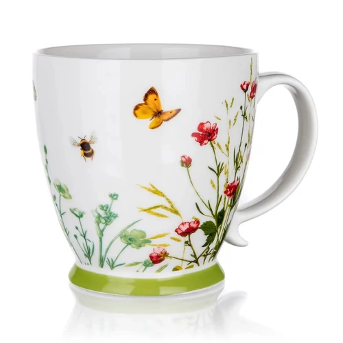MEADOW kerámia bögre virágmintával, 450 ml 267170