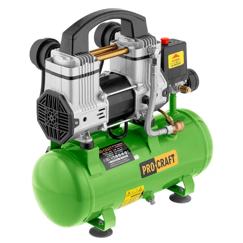 ProCraft olajmentes, kéthengeres kompresszor, 1100 W, 6 l, 8 bar AC7