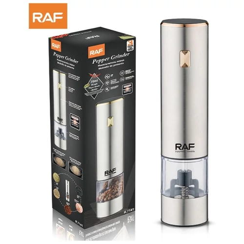 RAF elektromos bors- és fűszerdaráló, 70 ml – rozsdamentes acél kivitel R.7141