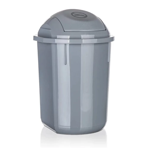 Billenőfedeles szemetes – 8 l, szürke 267421