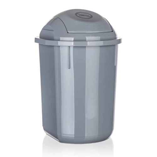 Billenőfedeles szemetes – 22 l, szürke 267422